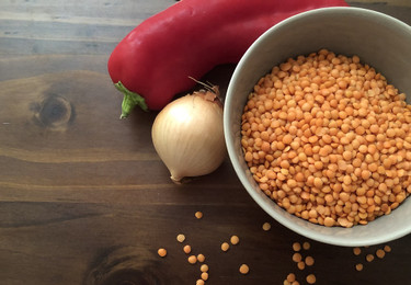 rote linsen curry