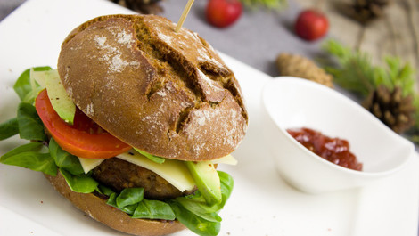 Kürbis-Burger: Vegan und herbstlich
