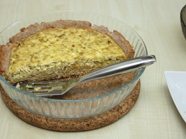 Das Rezept für Lauchquiche kannst du variieren.