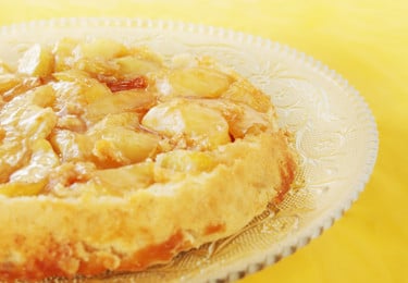 umgedrehter apfelkuchen