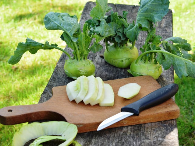 Suppe aus Kohlrabiblättern: Das solltest du noch beachten Bereite die Kohlrabiblätter-Suppe mit frischen Zutaten in Bio-Qualität zu.