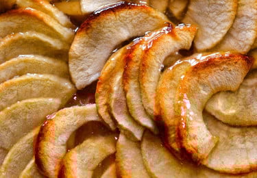 blätterteig mit apfel