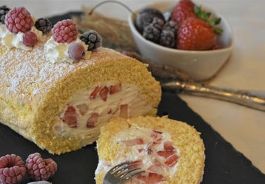 vegane biskuitrolle 
