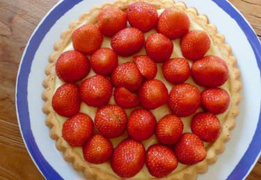 veganer erdbeerkuchen