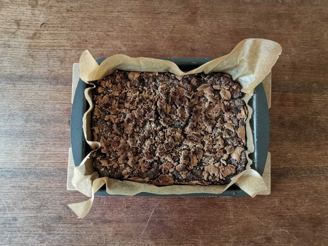 Frisch schmeckt der Kuchen am Besten.