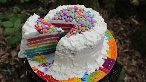 Regenbogenkuchen-Rezept: Einfacher als gedacht