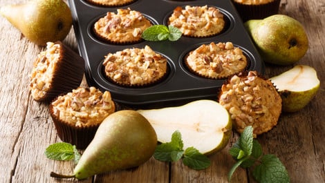 Birnenmuffins mit Joghurt: Ein saftiges Rezept