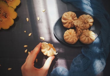 Kürbis Dumplings
