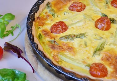 Spargel-Quiche