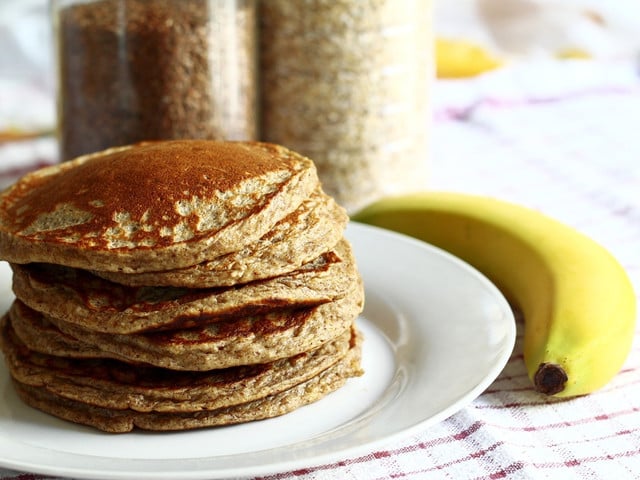 Mit einer Pancake-Mischung ist dein Frühstück schnell gemacht.