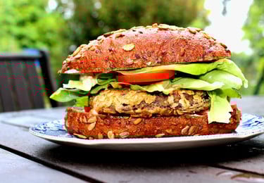 veganer hamburger