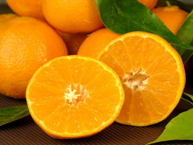 Achte bei den Orangen für die Orangenmousse unbedingt auf Bio-Qualität.