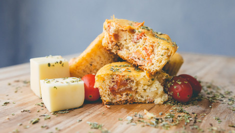 Rührei-Muffins: Lassen sich gut auf Vorrat backen