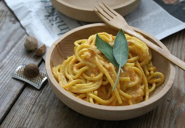 kürbis carbonara