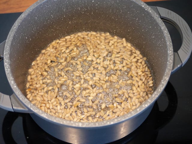 Bringe alle Zutaten zum Kochen.