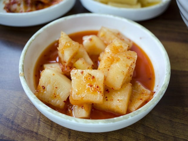 Kkakdugi ist eine beliebte Kimchi-Variante.
