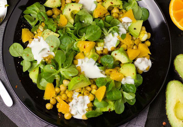 Kichererbsen Avocado Salat 