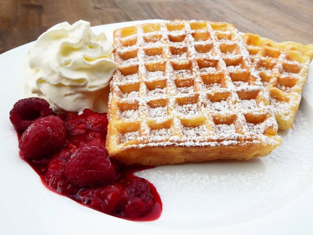 Brüsseler Waffeln passen besonders gut zu regionalem und saisonalem Obst.