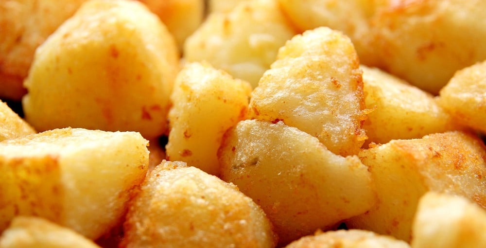 vegane Parmesan Kartoffeln